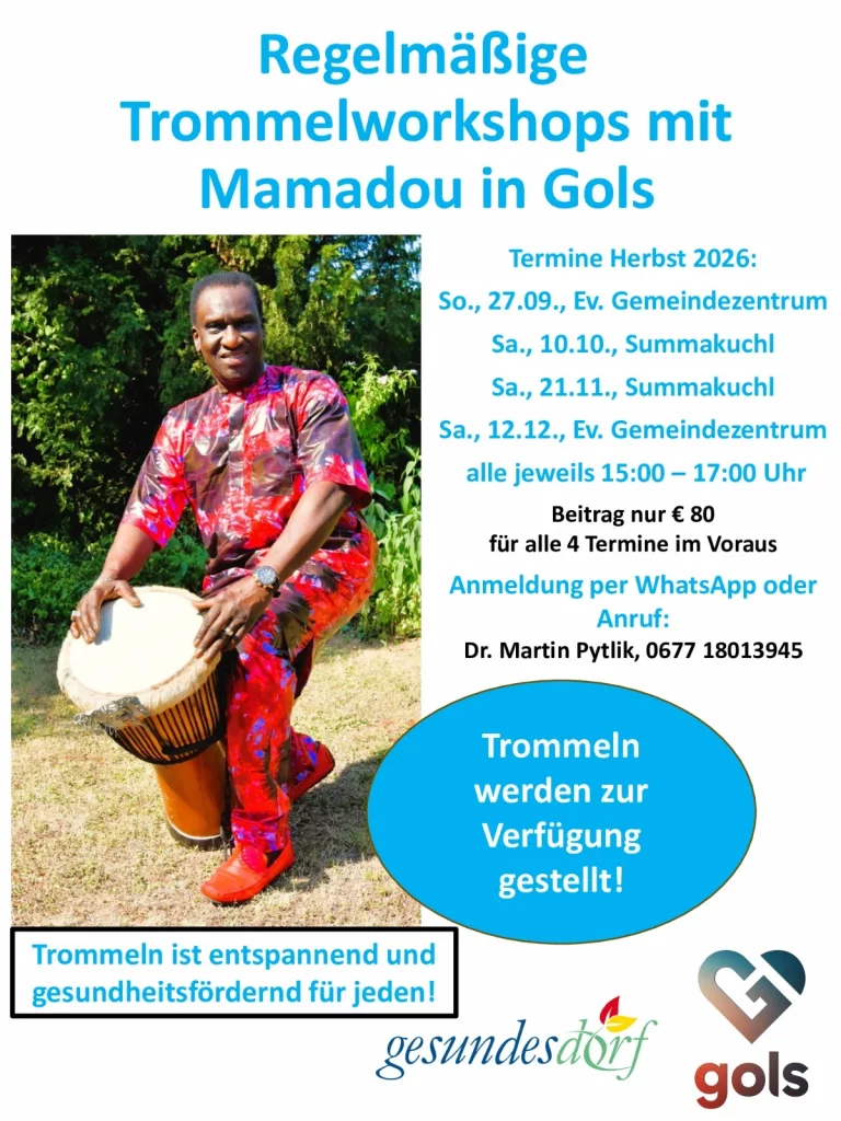 Plakat Trommelworkshops